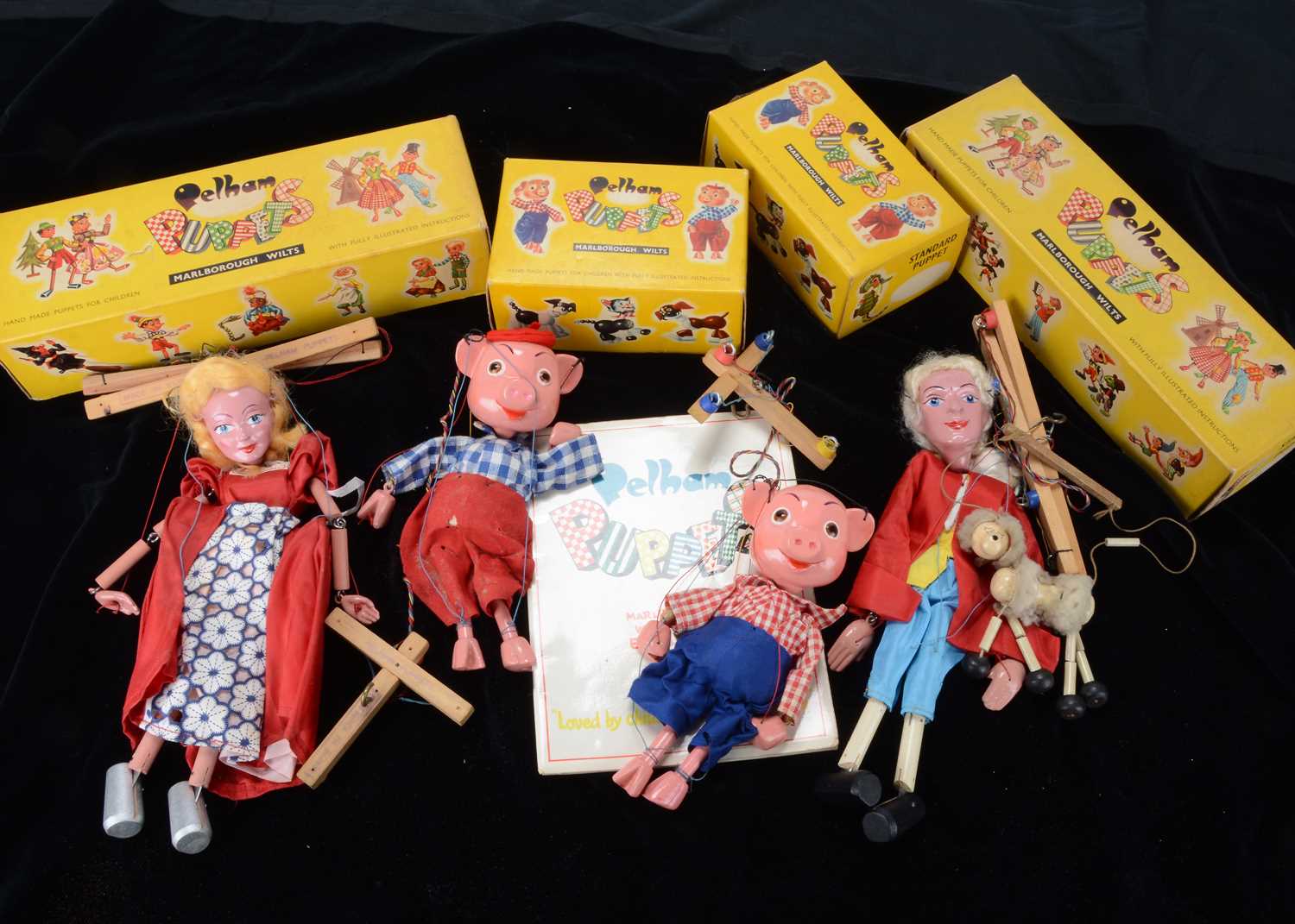 Lot 145 - Five Pelham Puppets