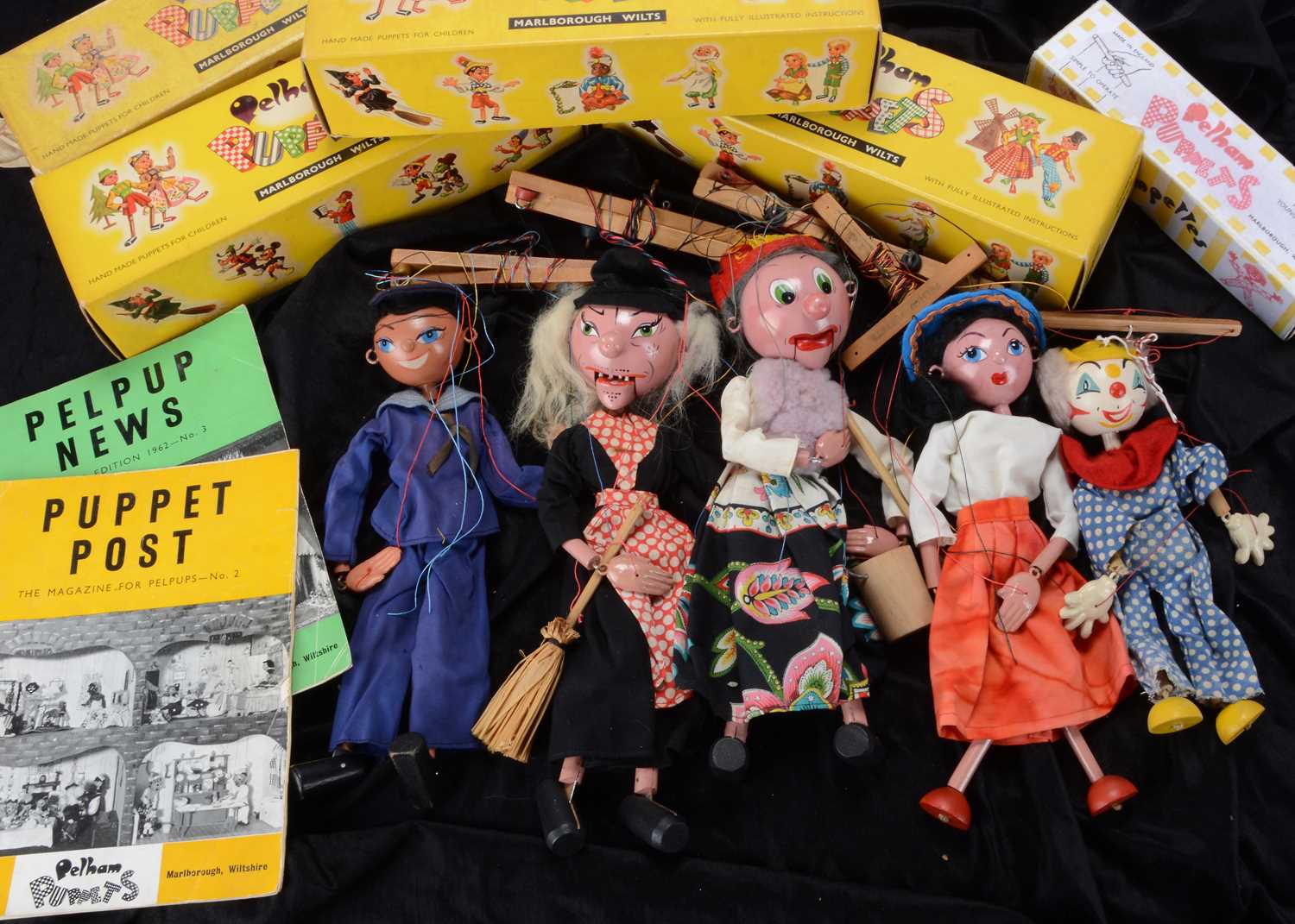 Lot 147 - Five Pelham Puppets