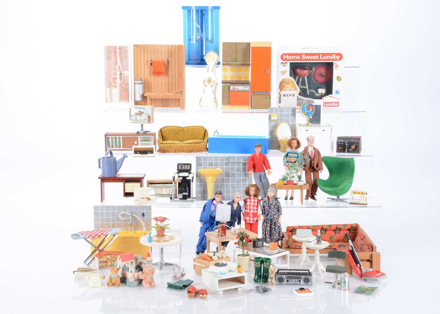 Lot 150 - A large quantity of Lundby (Sweden) dolls’ house furniture and chattels