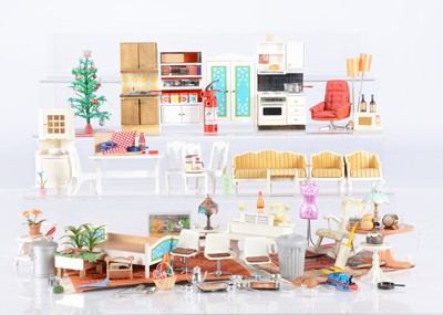 Lot 150 - A large quantity of Lundby (Sweden) dolls’ house furniture and chattels
