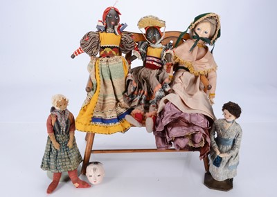 Lot 209 - Two first half of the 20th century hand stitched dolls