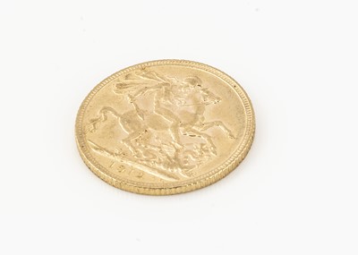 Lot 155 - A George V full Gold sovereign