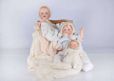 Lot 241 - Four Armand Marseille baby dolls
