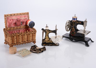 Lot 259 - Two German child’s sewing machines