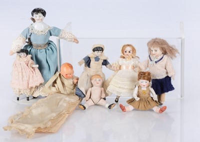 Lot 275 - A small German bisque headed dolls’ house doll