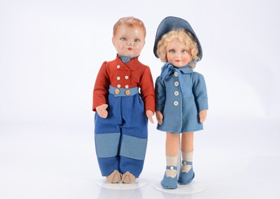 Lot 296 - Two Dean’s Rag Book Co dolls