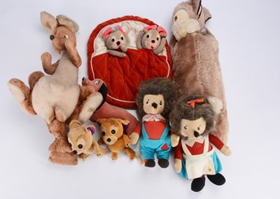 Lot 305 - Eight Merrythought soft toys