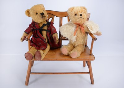 Lot 310 - Two post-war teddy bears