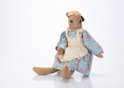 Lot 331 - A Georgene Averill Company nurse Jane Fuzzy Wuzzy muskrat from Uncle Wiggily, 1940s