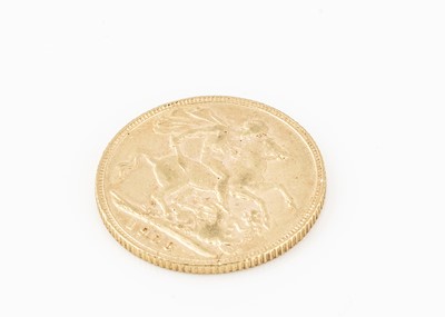 Lot 165 - An Edward VII full gold Sovereign
