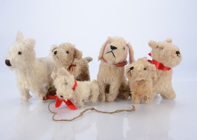 Lot 341 - Six British soft toy dogs