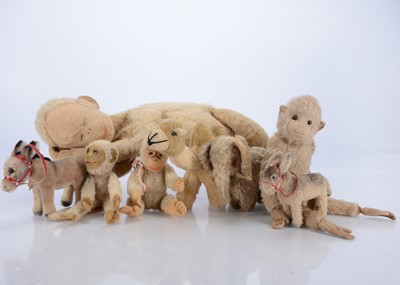 Lot 342 - Eight Merrythought soft toys