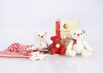 Lot 361 - Three Steiff limited edition teddy bear ornaments