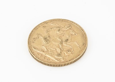 Lot 168 - An Edward VII full gold Sovereign