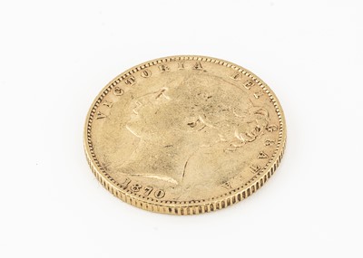Lot 171 - A Victorian Young head shield back full gold sovereign