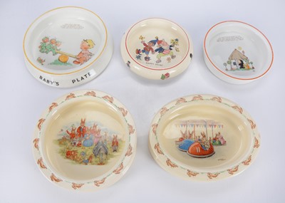 Lot 401 - Baby plates
