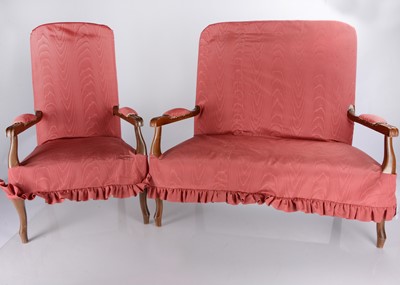 Lot 409 - A child’s or doll’s two-seater sofa