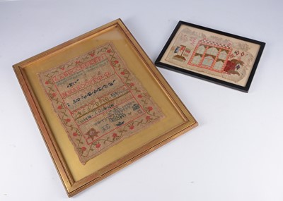 Lot 416 - An 1823 sampler by Isabella Thompson