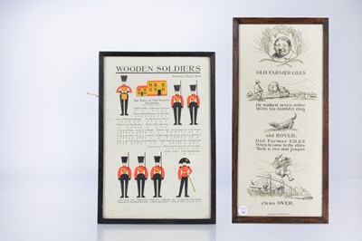 Lot 418 - Two framed nursery rhyme prints