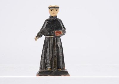 Lot 425 - A small early 19th century German wooden monk