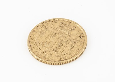 Lot 175 - A Victorian Young head shield back full gold sovereign