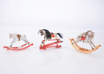 Lot 440 - Dolls’ house modern miniaturist rocking horses