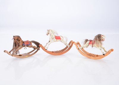 Lot 441 - Dolls’ house modern miniaturist rocking horses