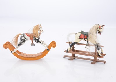 Lot 442 - Dolls’ house modern miniaturist rocking horses