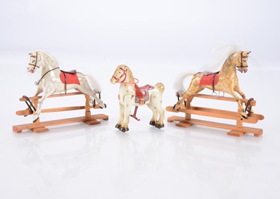 Lot 443 - Dolls’ house modern miniaturist rocking horses