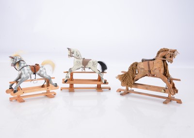 Lot 444 - Dolls’ house modern miniaturist rocking horses