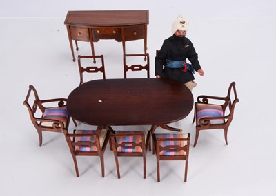 Lot 465 - Fine dolls’ house miniaturist dining furniture