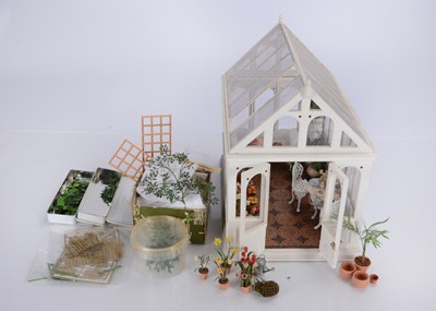 Lot 469 - A modern miniaturist dolls’ house green house