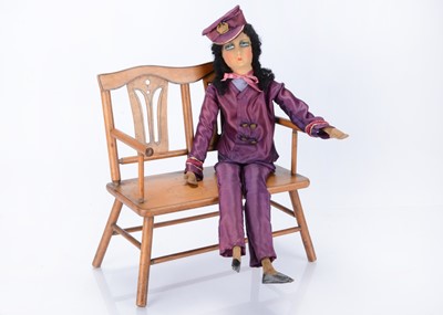 Lot 485 - A French boudoir doll