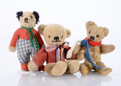Lot 513 - Three small British teddy bears