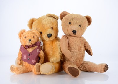 Lot 519 - Three post-war teddy bears