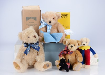 Lot 587 - Four limited edition Merrythought teddy bears