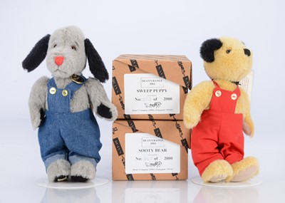 Lot 588 - A Limited edition Dean's Rag Book Co Sooty Bear and Sweep Puppy