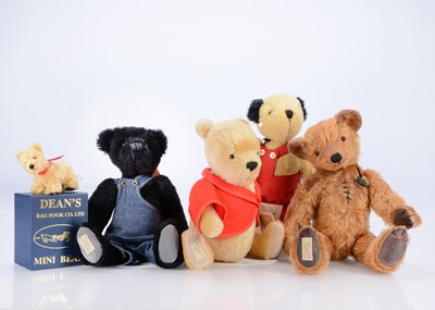 Lot 590 - Five Dean's Rag Book Co limited edition teddy bears/soft toys