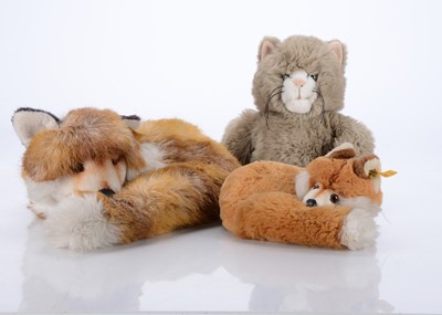 Lot 621 - Four Steiff yellow tag animals