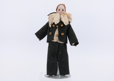 Lot 640 - A Simon & Halbig bisque shoulder-head dolls’ house doll