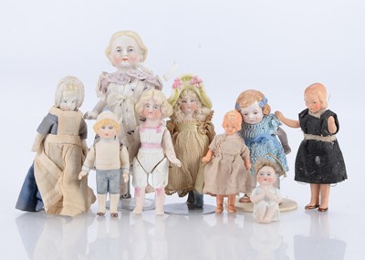 Lot 641 - A fine 19th century all-bisque Frozen Charlotte doll