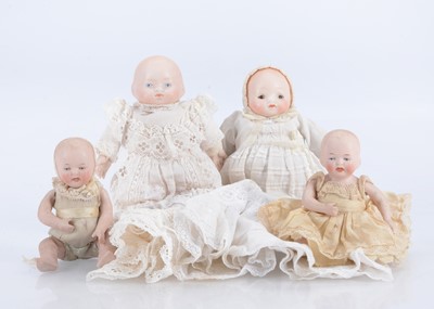 Lot 644 - Two Kestner all-bisque baby dolls