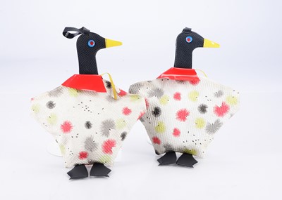 Lot 653 - Two 1950s children’s duck shaped handbags