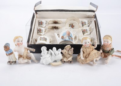 Lot 654 - A Gemma miniature George V commemorative tea set