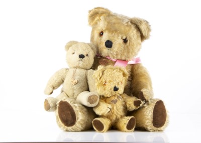 Lot 443 - Three post-war Chad Valley Teddy Bears