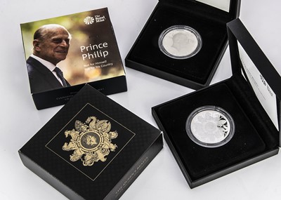 Lot 206 - Two Royal Mint issued silver proof  coins