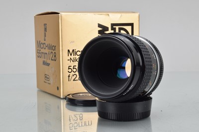 Lot 64 - A Nikon Micro-Nikkor 55mm f/2.8 Ai-S Lens