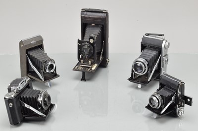 Lot 74 - A Group of Folding Cameras
