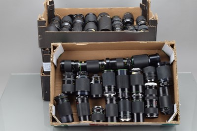 Lot 120 - Four Trays of Zoom Lenses