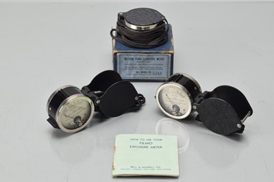 Lot 135 - Three Weston Model 627 Cine Exposure Meters